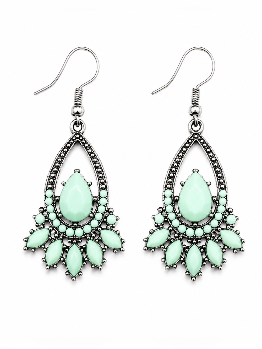 Paparazzi Mint Green Southwest StyleTeardrop Earrings